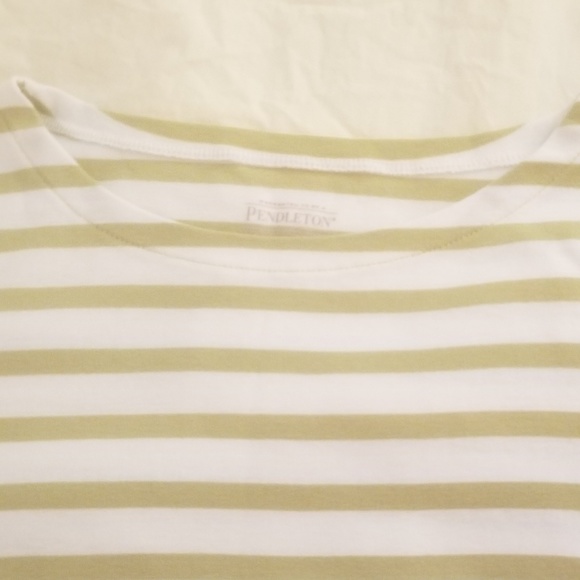 Pendleton Shirt Top Green and White - Picture 4 of 6